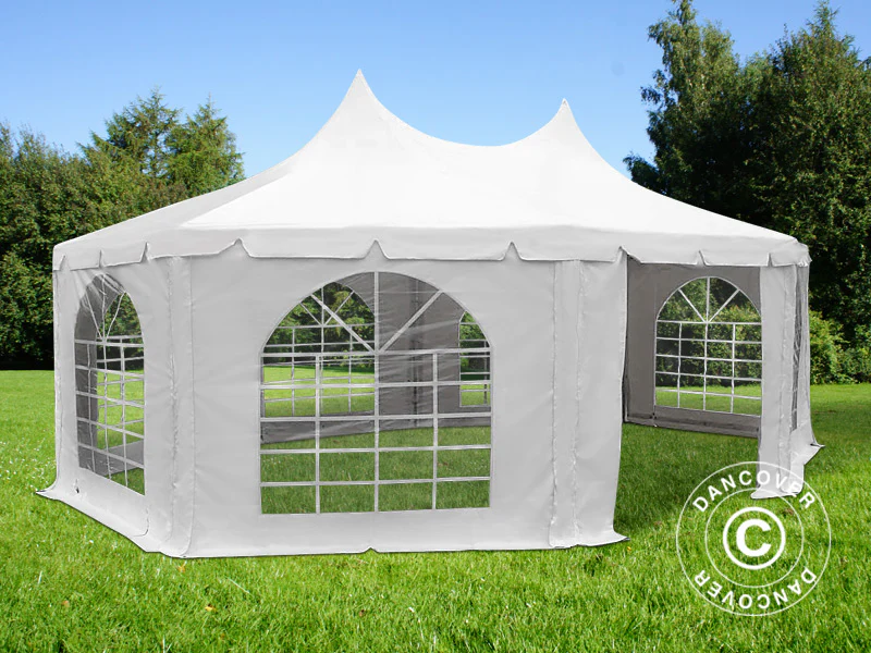 Partytelt Elegance PRO, ottekantet 6,8x5m, PVC - Image 2