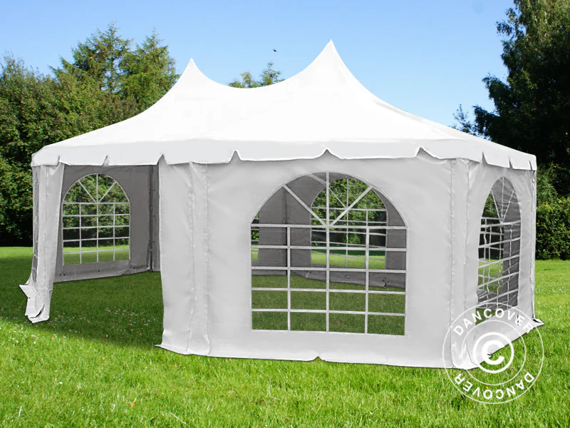 Partytelt Elegance PRO, ottekantet 6,8x5m, PVC - Image 3