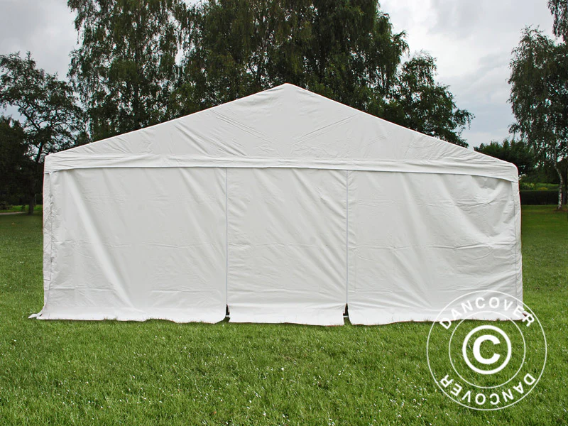 Partytelt Exclusive 6x12m PVC 900, "Arched", Hvid - Image 4