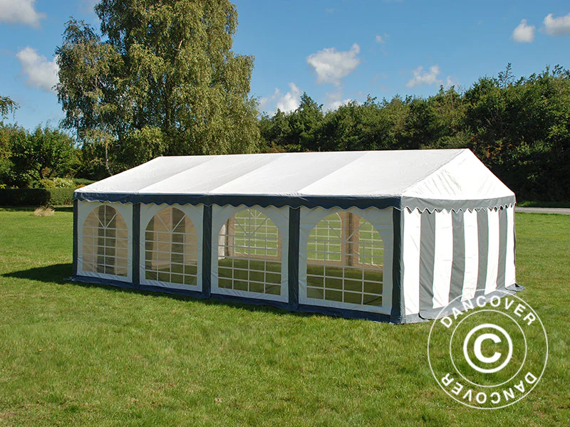Partytelt Original 4x8m PVC 900, Grå/Hvid - Image 8