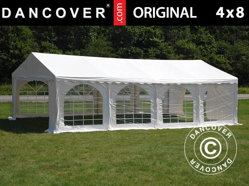 Partytelt Original 4x8m PVC 900, Hvid