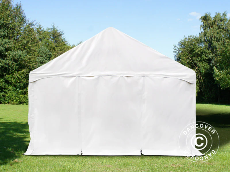Partytelt Original 5x10m PVC 900, "Arched", Hvid - Image 7
