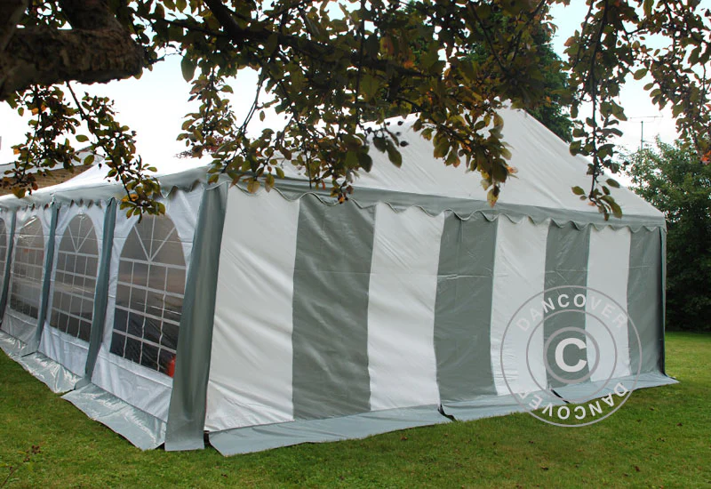 Partytelt Original 6x6m PVC 900, Grå/Hvid - Image 13