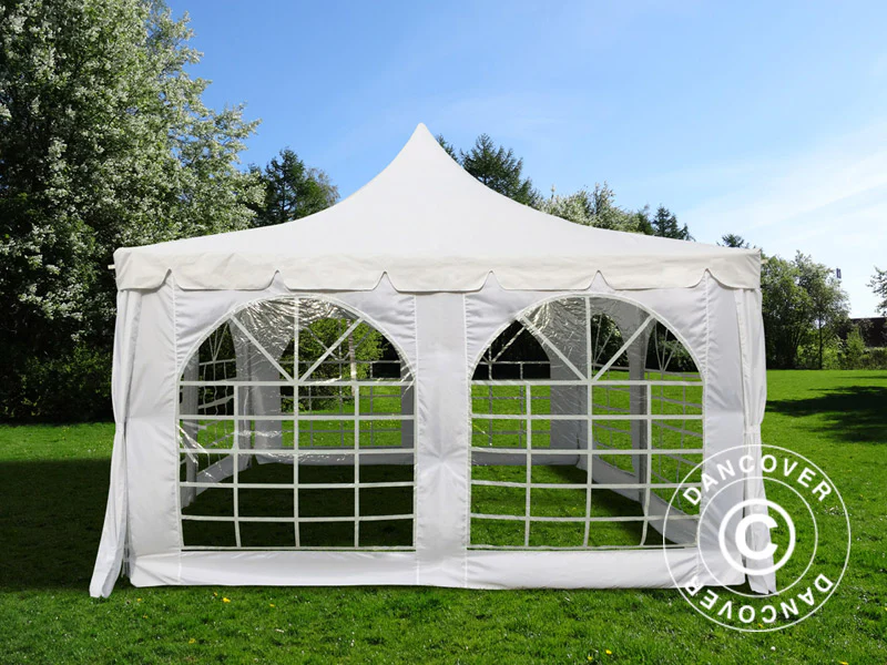 Partytelt Pagoda 4x4m, Hvid - Image 4