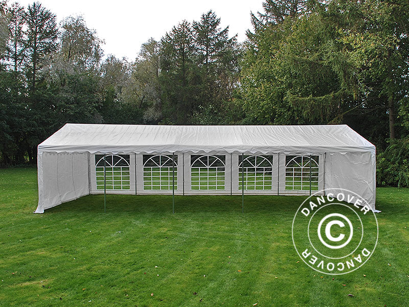 Partytelt PLUS 5x10m PE 700, Hvid + Bundramme - Image 12