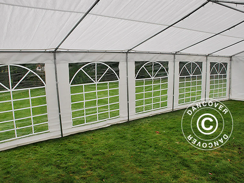 Partytelt PLUS 5x10m PE 700, Hvid + Bundramme - Image 13