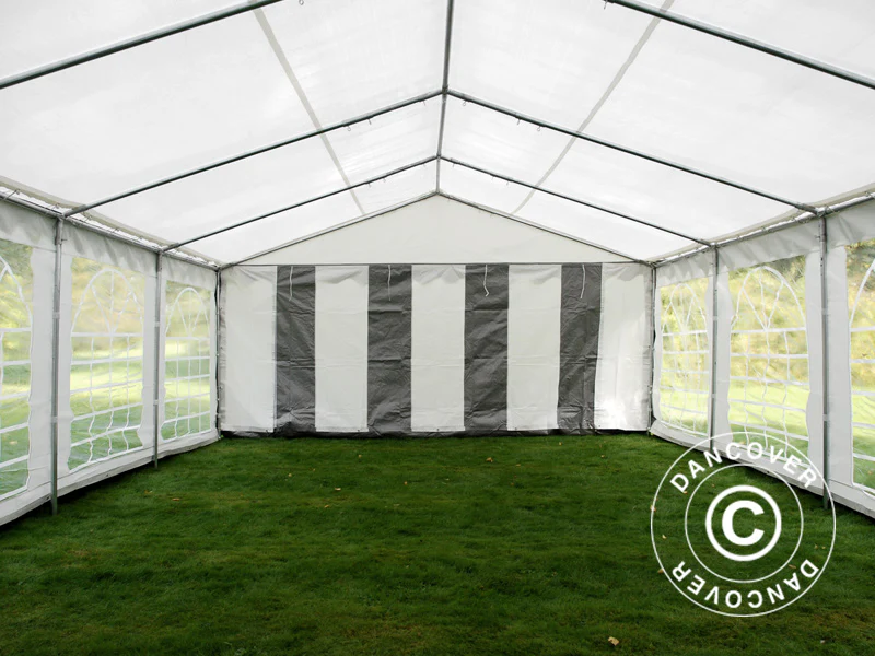 Partytelt PLUS 5x6m PE 700, Grå/Hvid - Image 7