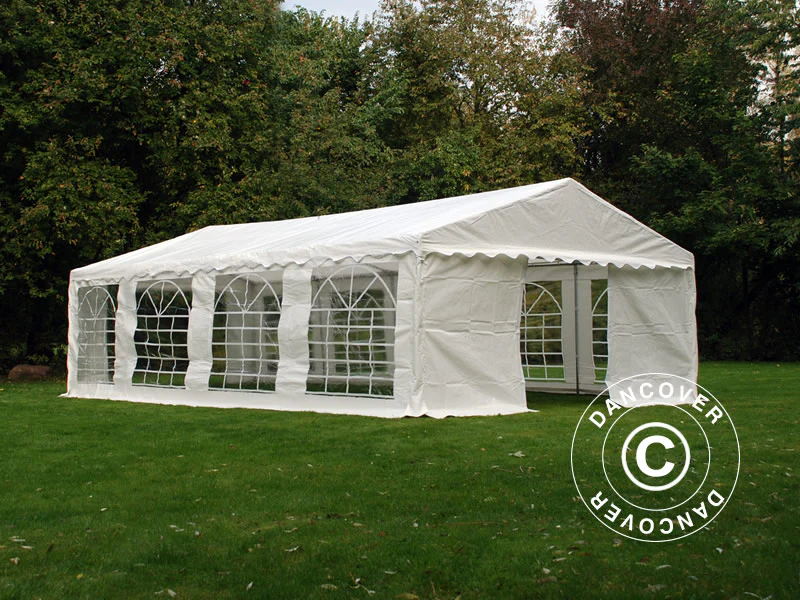 Partytelt PLUS 5x8m PE 700, Hvid - Image 3