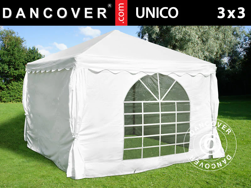 Partytelt UNICO 3x3m, Hvid