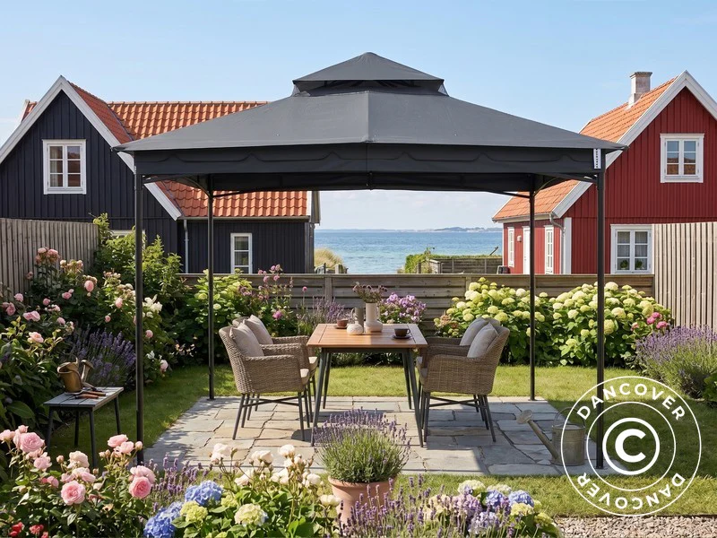 Pavillon Horus, 3,4x3,4m, Grå - Image 2