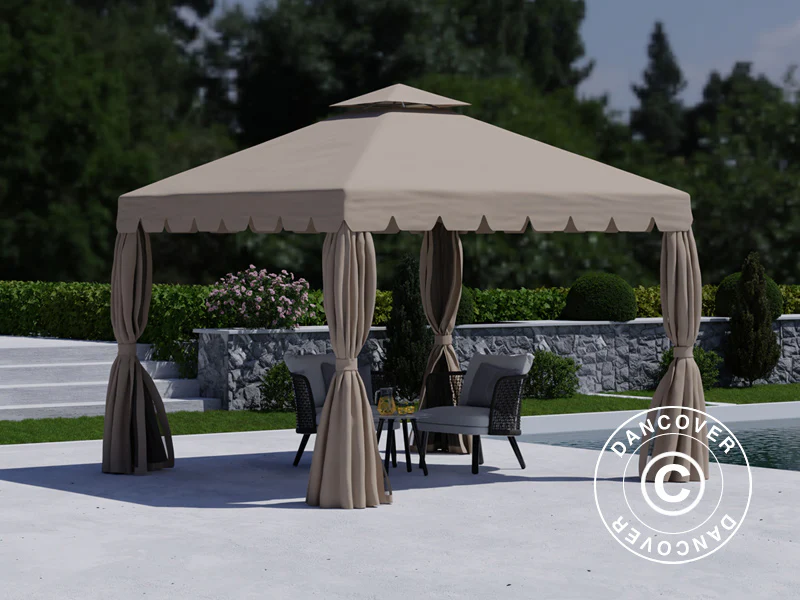 Pavillon Osiris 3x3m, Mørk beige - Image 2