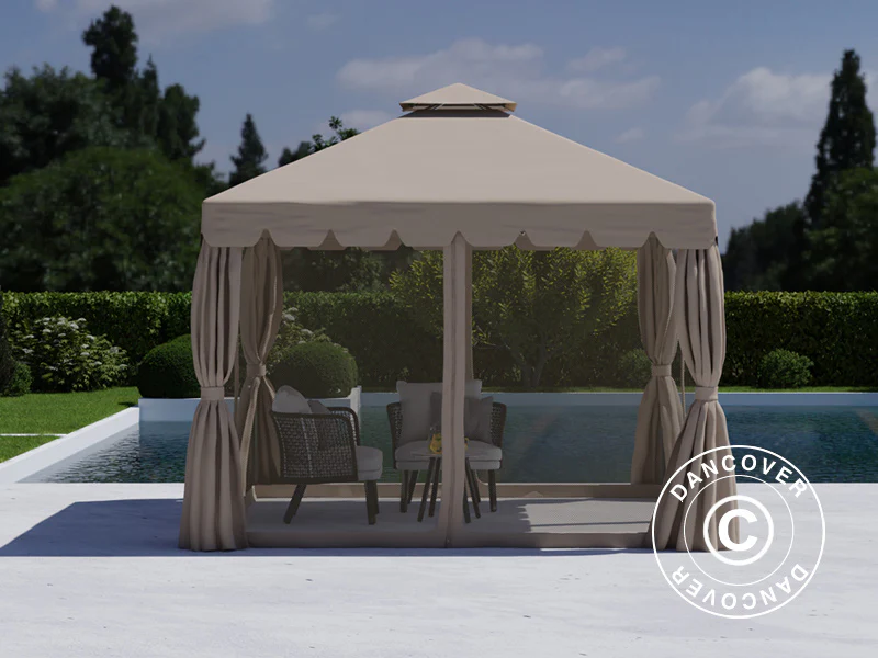 Pavillon Osiris 3x3m, Mørk beige - Image 3