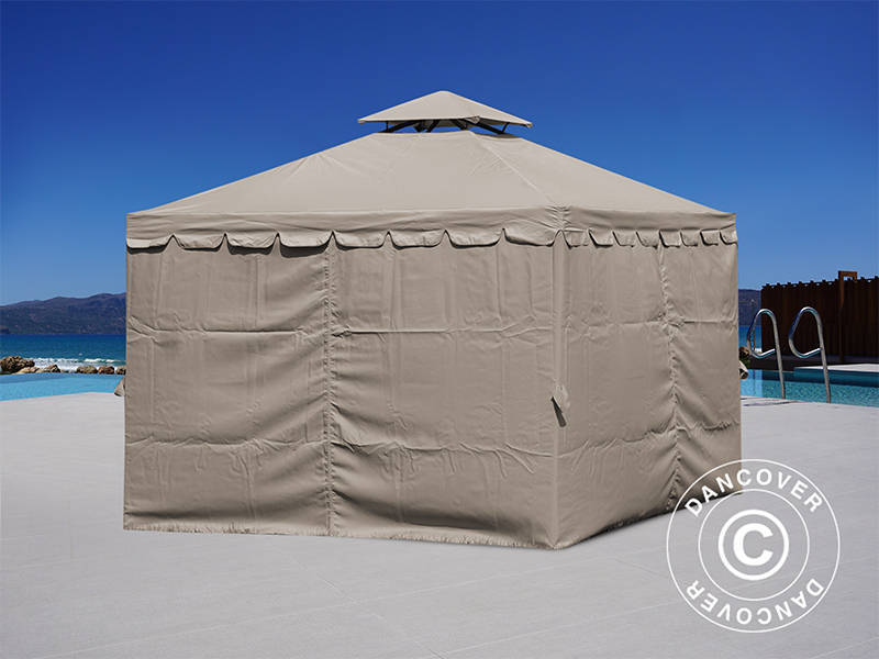 Pavillon Osiris 3x3m, Mørk beige - Image 7