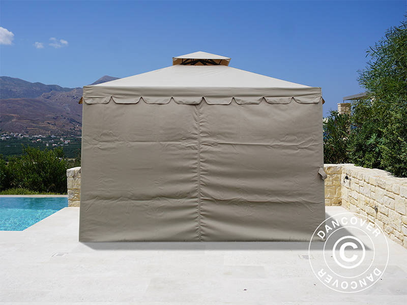 Pavillon Osiris 3x3m, Mørk beige - Image 8
