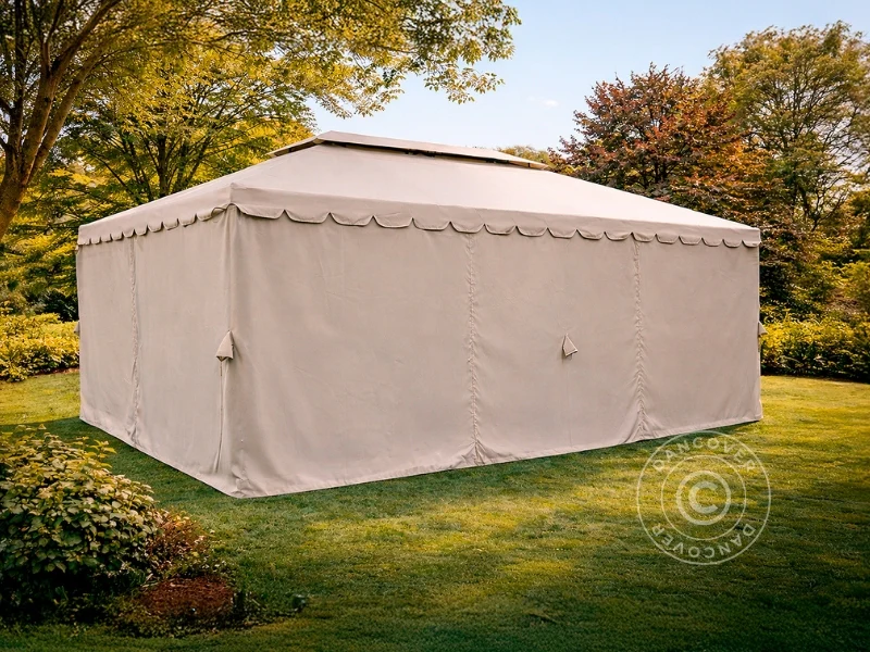 Pavillon Osiris 3x6m, Mørk beige - Image 3