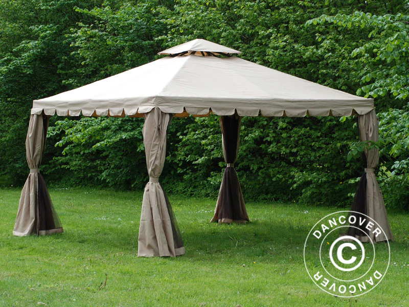 Pavillon Osiris 4x4m, Mørk beige - Image 5