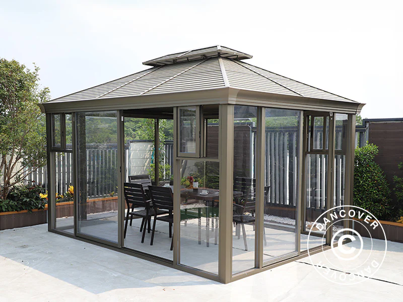 Pavillon San Bruno m/polycarbonat, 3x4m, Messing - Image 2