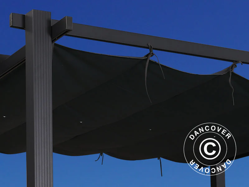 Pergola pavillon Santa Cruz, 3x4m, Mørkegrå - Image 6