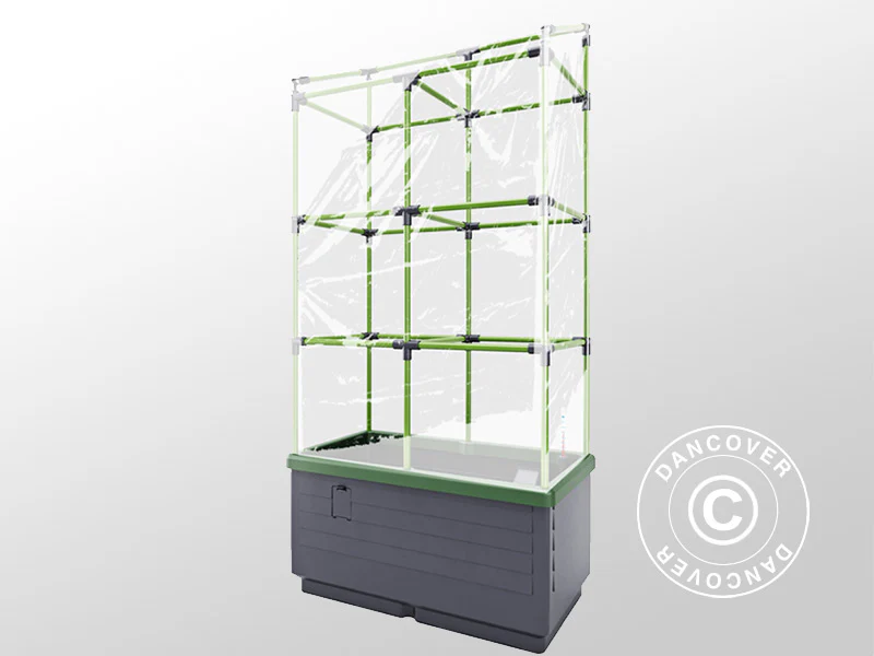 Plantekasse CityJungle m/2 covers, selvvandende, 62x33x128cm, Antracit - Image 5
