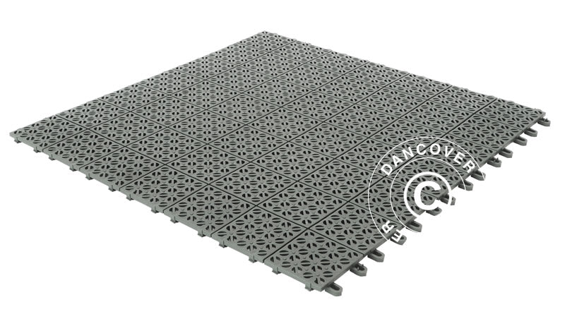 Plastgulv Basic, Multiplate Grå, 1,23 m² (4 stk) - Image 3
