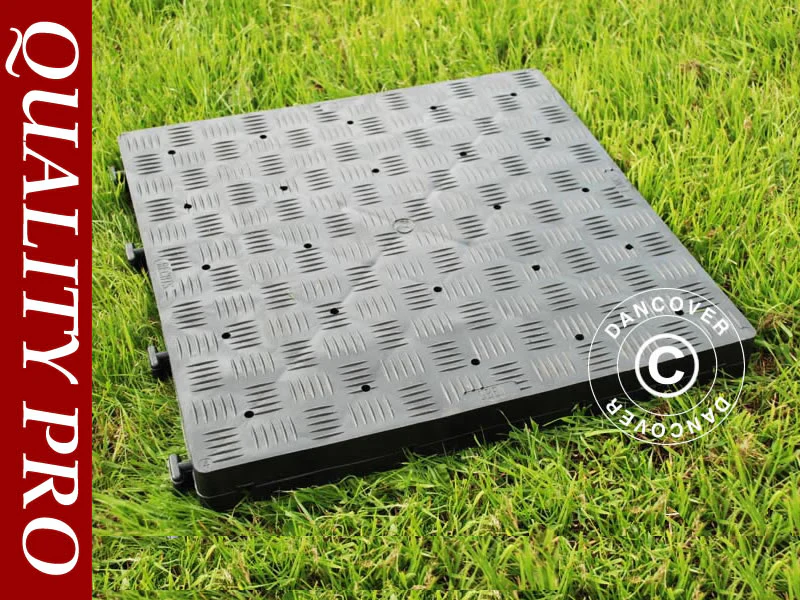 Plastgulv PRO 1 m², Antracit (4 stk)