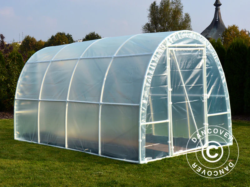 Polytunnel Drivhus 130, 2,2x3x1,9m, 6,6m², Transparent - Image 2