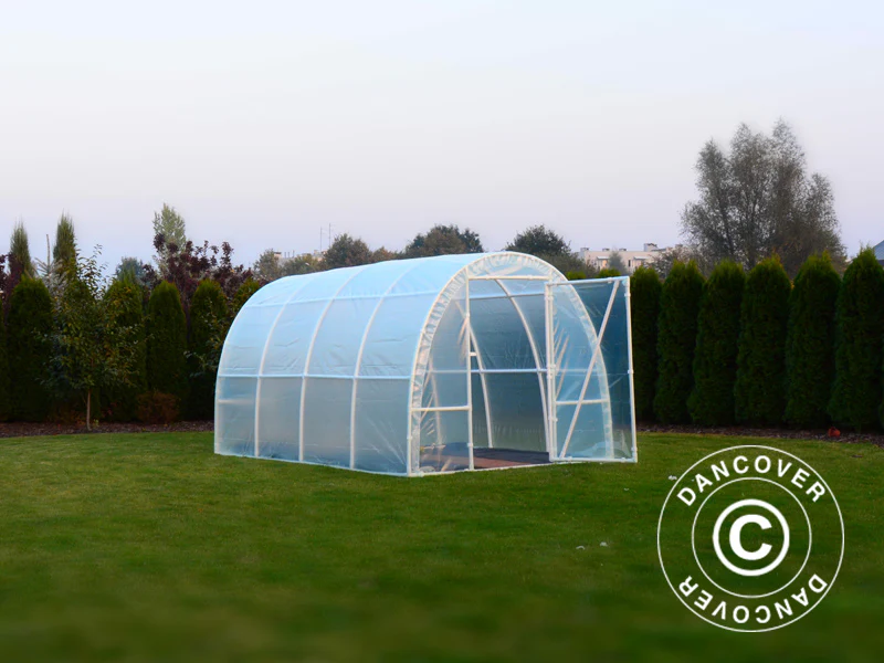 Polytunnel Drivhus 130, 2,2x3x1,9m, 6,6m², Transparent - Image 4