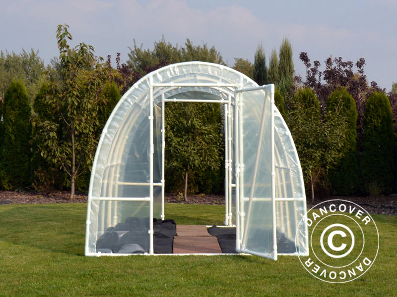 Polytunnel Drivhus 130, 2,2x3x1,9m, 6,6m², Transparent - Image 5