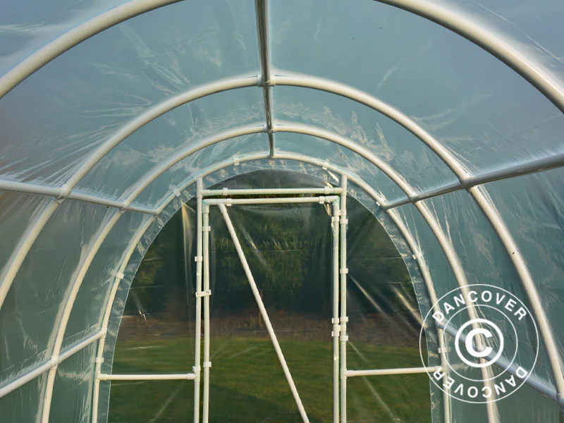 Polytunnel Drivhus 130, 2,2x3x1,9m, 6,6m², Transparent - Image 6