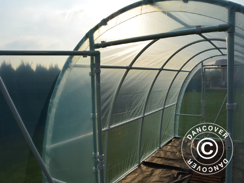 Polytunnel Drivhus 130, 2,2x3x1,9m, 6,6m², Transparent - Image 7