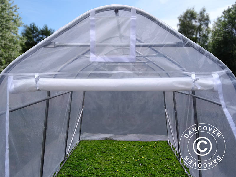 Polytunnel Drivhus, 2x3x2m, PE, 6m², Transparent - Image 5