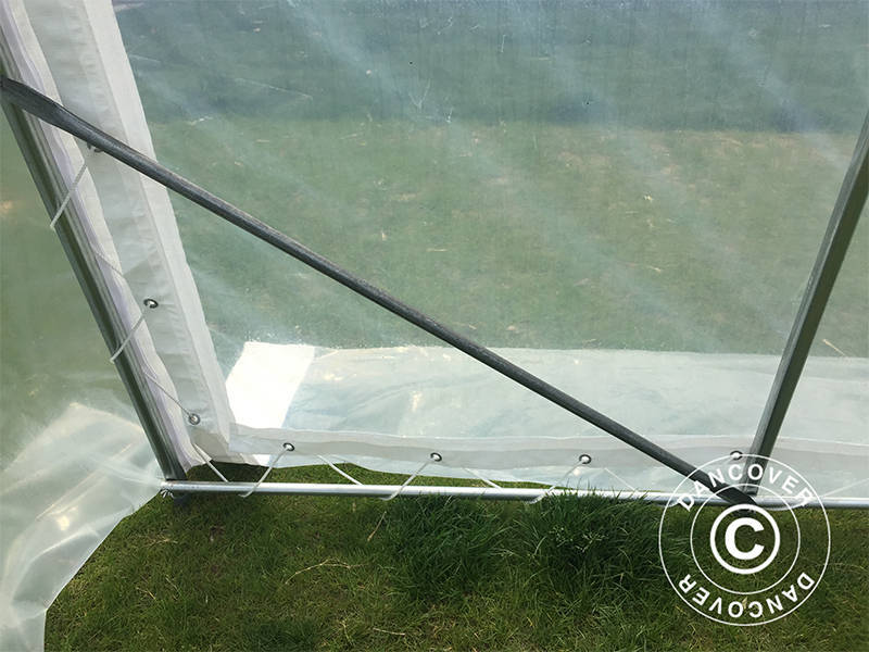 Polytunnel Drivhus, 3,6x7,2x2,68m, PE, 25,92m², Transparent - Image 11