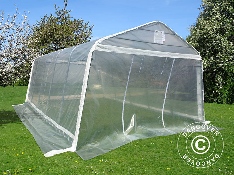 Polytunnel Drivhus, 3,6x7,2x2,68m, PE, 25,92m², Transparent - Image 5
