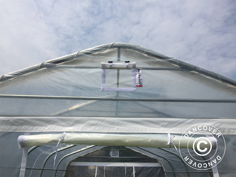 Polytunnel Drivhus, 3,6x7,2x2,68m, PE, 25,92m², Transparent - Image 9