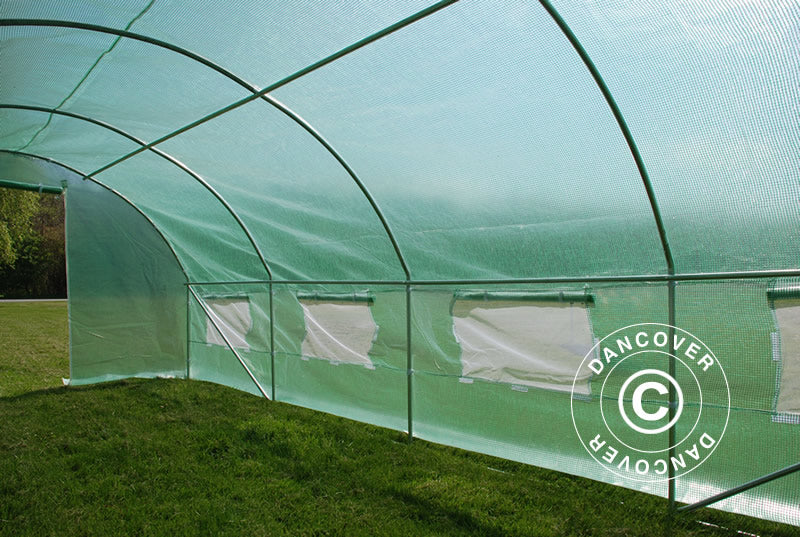 Polytunnel Drivhus 3x6x2m, 18m², Grøn - Image 4