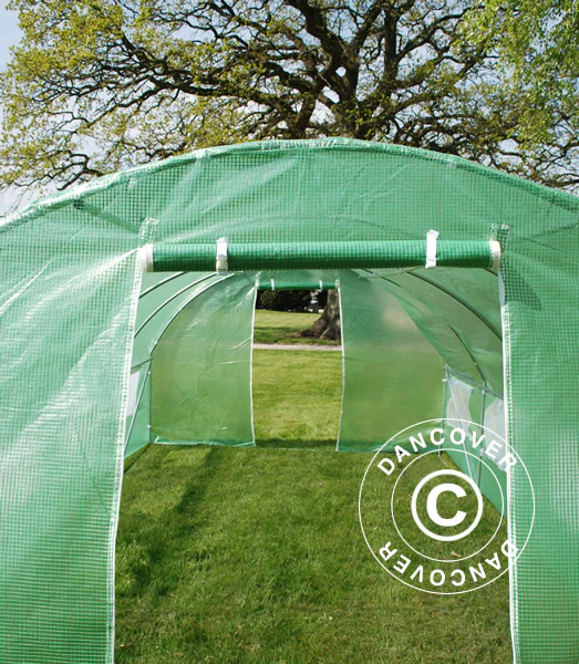 Polytunnel Drivhus 3x6x2m, 18m², Grøn - Image 8