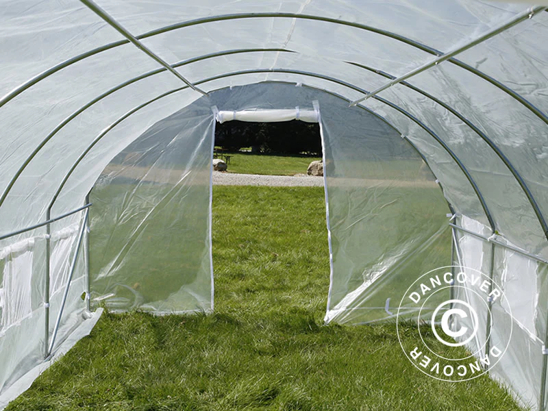 Polytunnel Drivhus 3x8x2m, 24m², Transparent - Image 7
