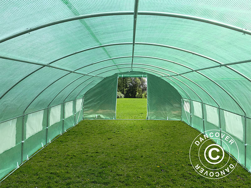 Polytunnel Drivhus 4x10,6x2m, 42,4m², Grøn - Image 10