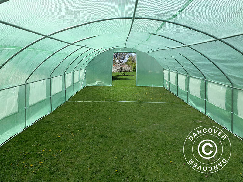 Polytunnel Drivhus 4x10,6x2m, 42,4m², Grøn - Image 11