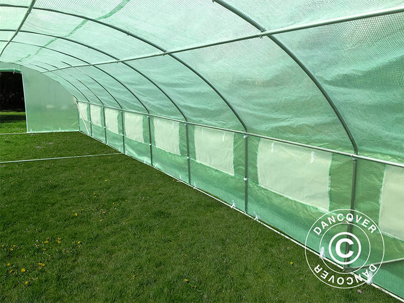 Polytunnel Drivhus 4x10,6x2m, 42,4m², Grøn - Image 12