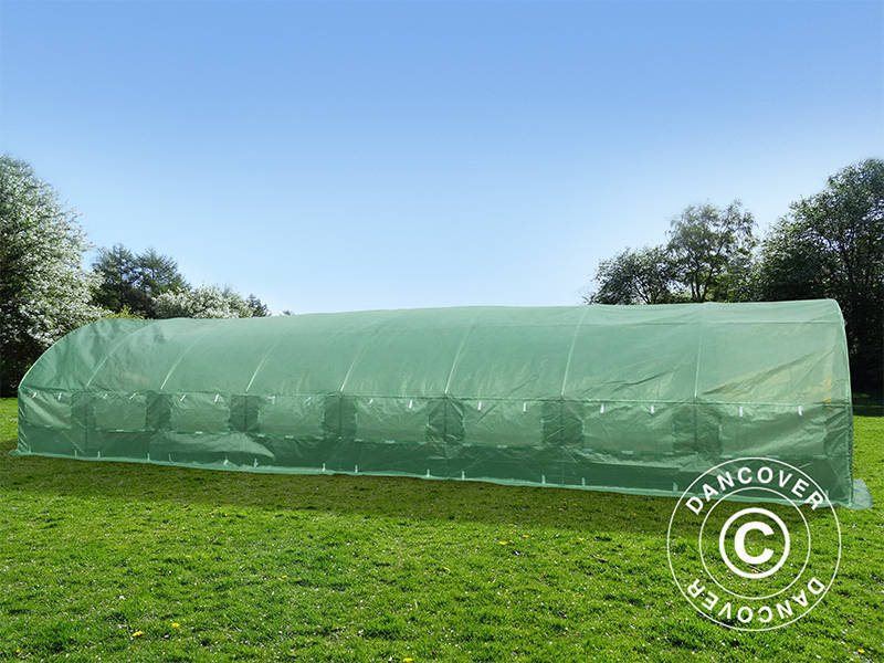 Polytunnel Drivhus 4x10,6x2m, 42,4m², Grøn - Image 6