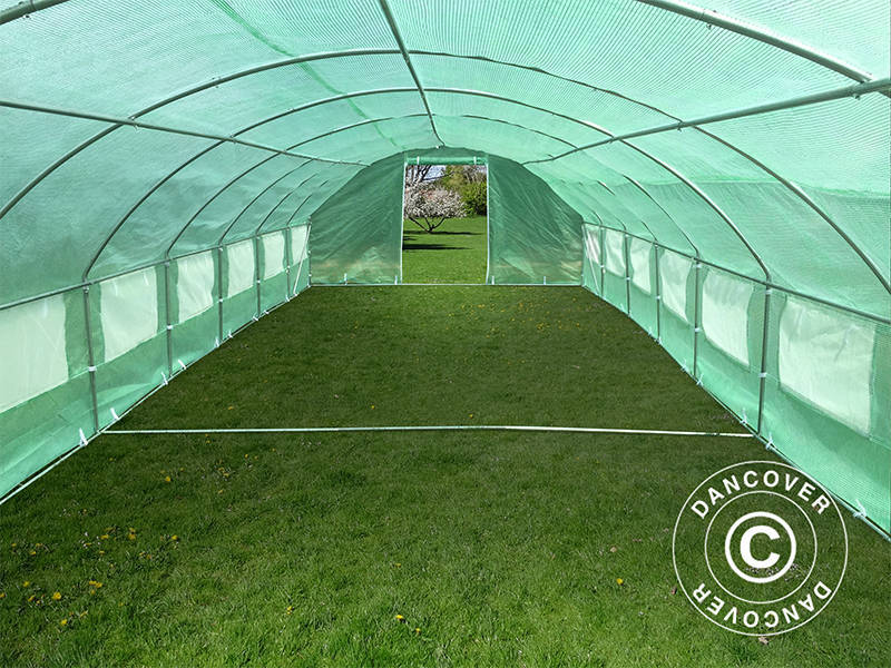 Polytunnel Drivhus 4x10,6x2m, 42,4m², Grøn - Image 8