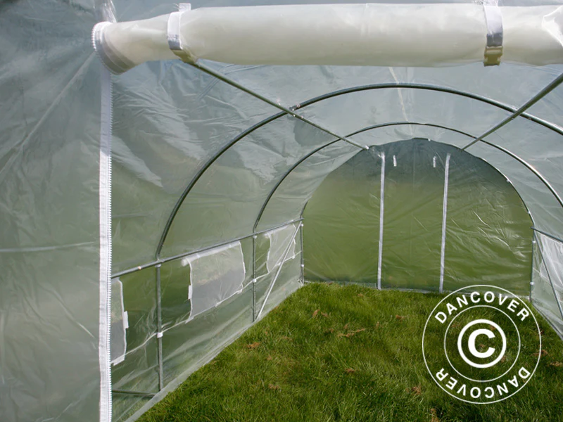 Polytunnel Drivhus 4x4x2m, 16m², Transparent - Image 14