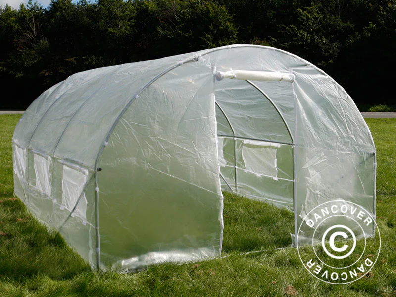 Polytunnel Drivhus 4x4x2m, 16m², Transparent - Image 2