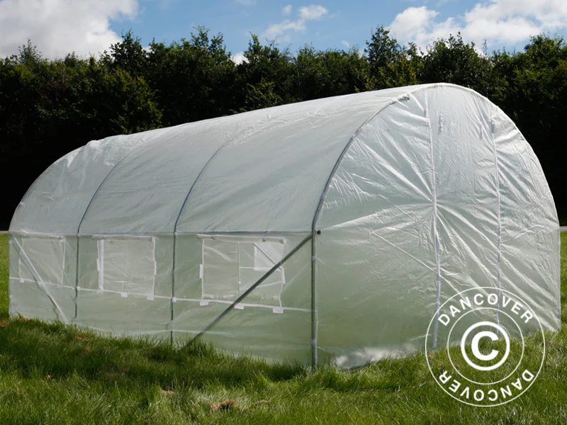 Polytunnel Drivhus 4x4x2m, 16m², Transparent - Image 3