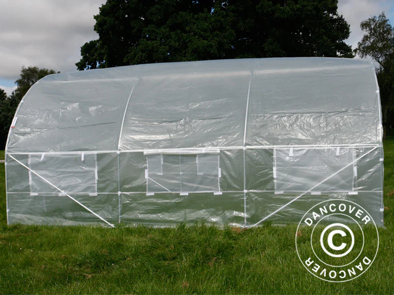 Polytunnel Drivhus 4x4x2m, 16m², Transparent - Image 4