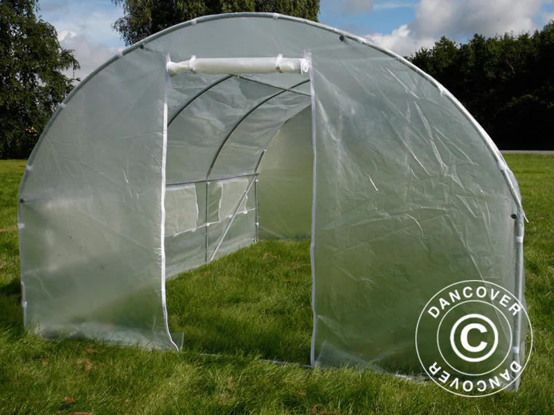 Polytunnel Drivhus 4x4x2m, 16m², Transparent - Image 5