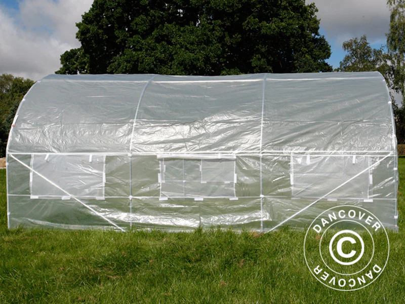 Polytunnel Drivhus 4x4x2m, 16m², Transparent - Image 6