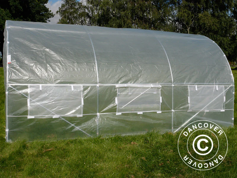 Polytunnel Drivhus 4x4x2m, 16m², Transparent - Image 7