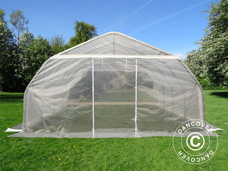 Polytunnel Drivhus, 5,4x6x2,9m, PE, 32,4m², Transparent - Image 2
